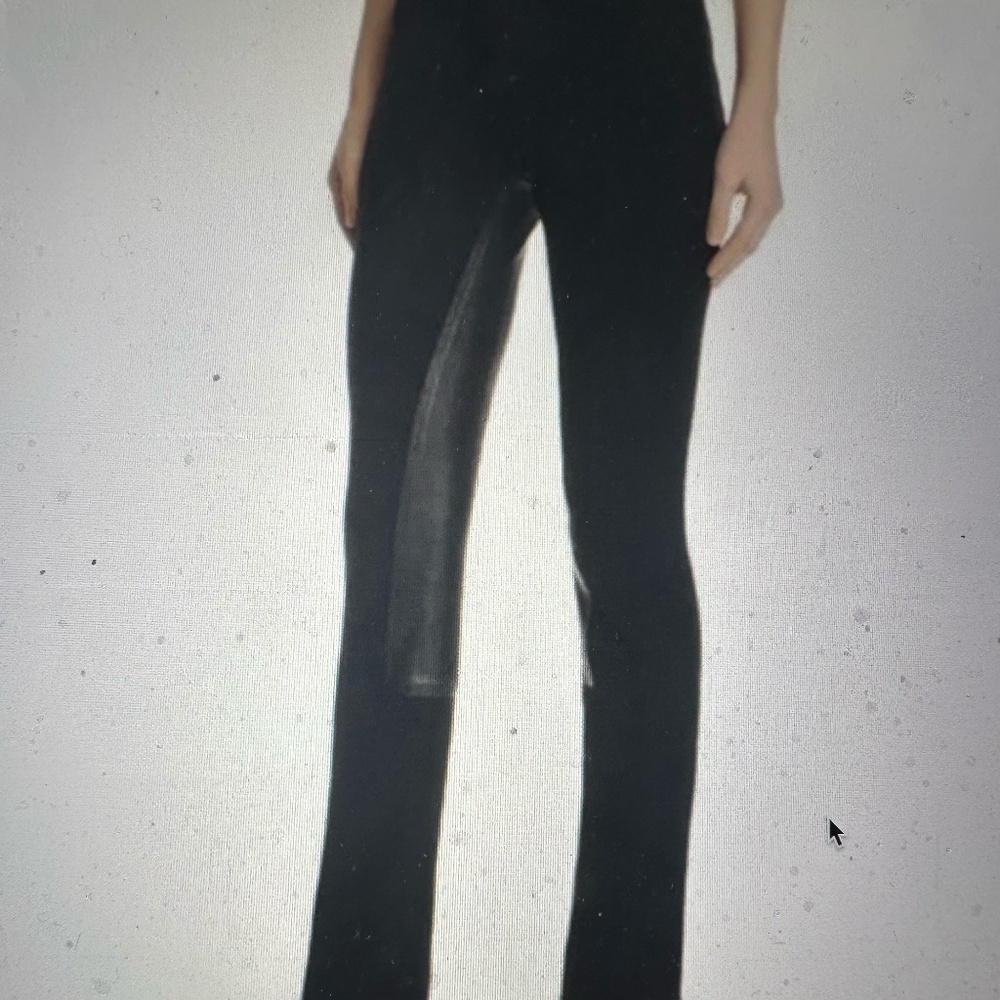 Theory Fixture Ponte Leather Trim Zipper ankle Riding Pants Size 2